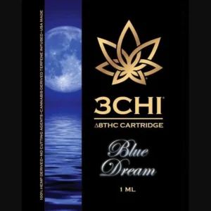 3chi blue dream delta 8 thc vape cartridge with cannabis derived terpenes.webp