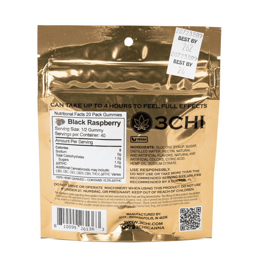 3chi delta 9 thc gummies black raspberry 200 mg total delta 9 thc bag back.webp 3chi delta 9 thc gummies black raspberry 200 mg total delta 9 thc bag back.webp
