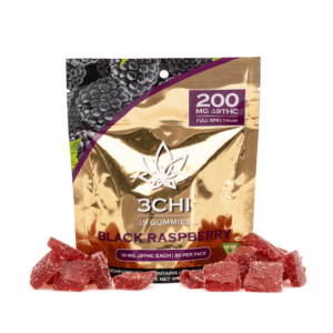 3chi delta 9 thc gummies black raspberry 200 mg total delta 9 thc combo.webp