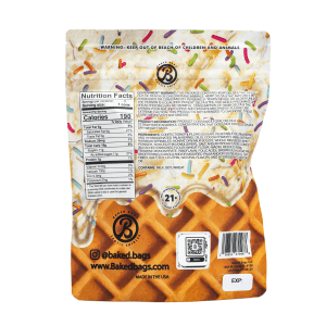 baked bags delta 9 thc coned birthday cake 150 mg total delta 9 thc bag back 300x300 1.png