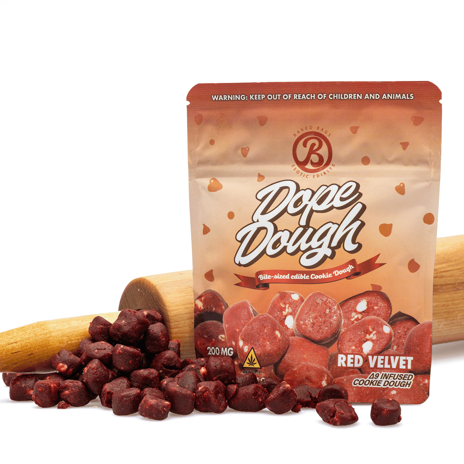 baked bags delta 9 thc dope dough red velvet 200 mg total delta 9 thc combo.png baked bags delta 9 thc dope dough red velvet 200 mg total delta 9 thc combo.png