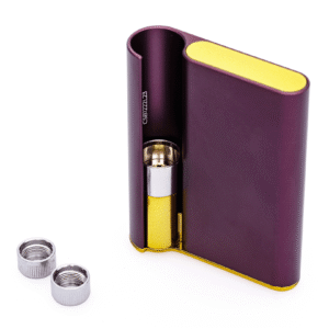 ccell palm vape battery purple with gold frame detail.png