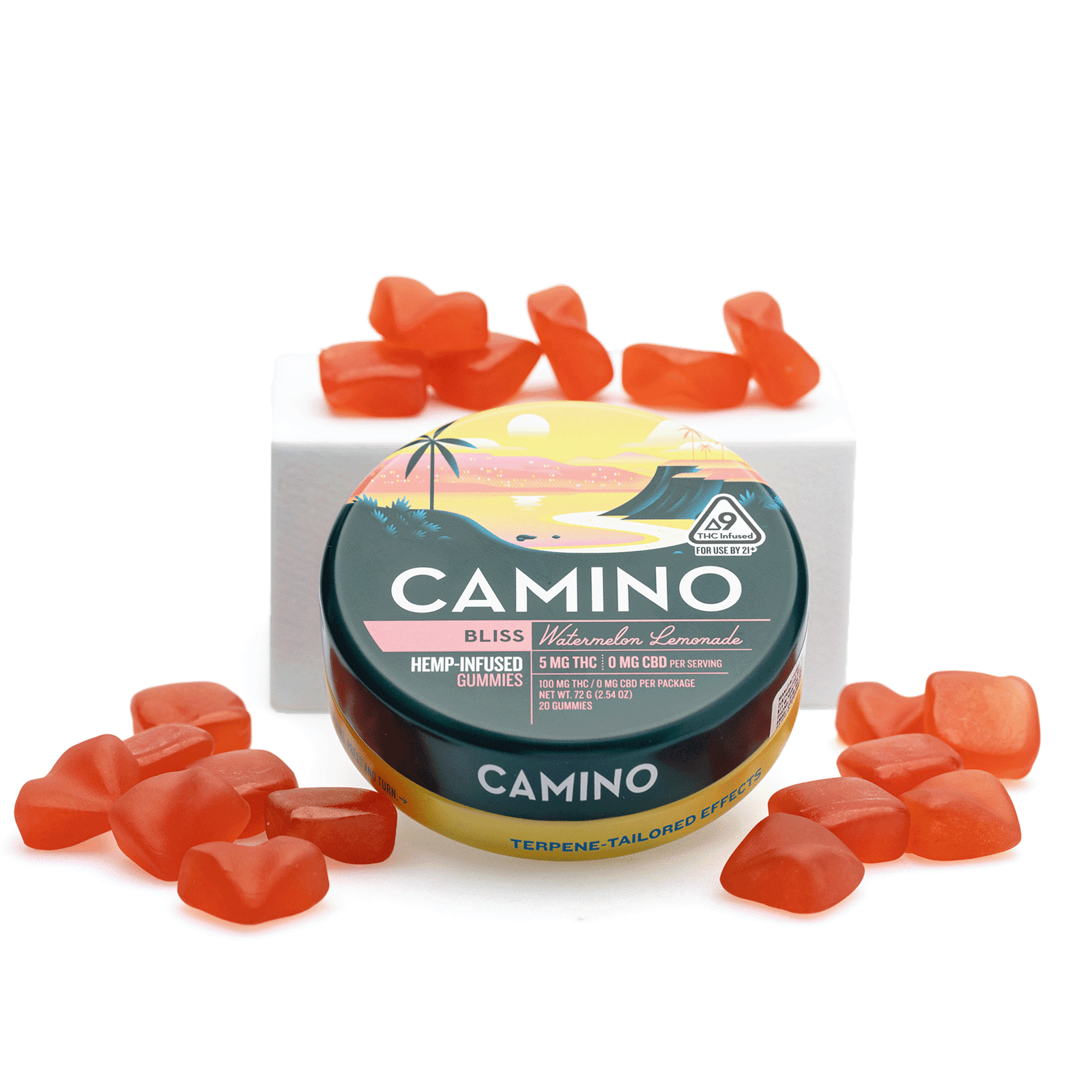 camino delta 9 bliss gummies watermelon lemonade 100 mg delta 9 thc total combo.png camino delta 9 bliss gummies watermelon lemonade 100 mg delta 9 thc total combo.png
