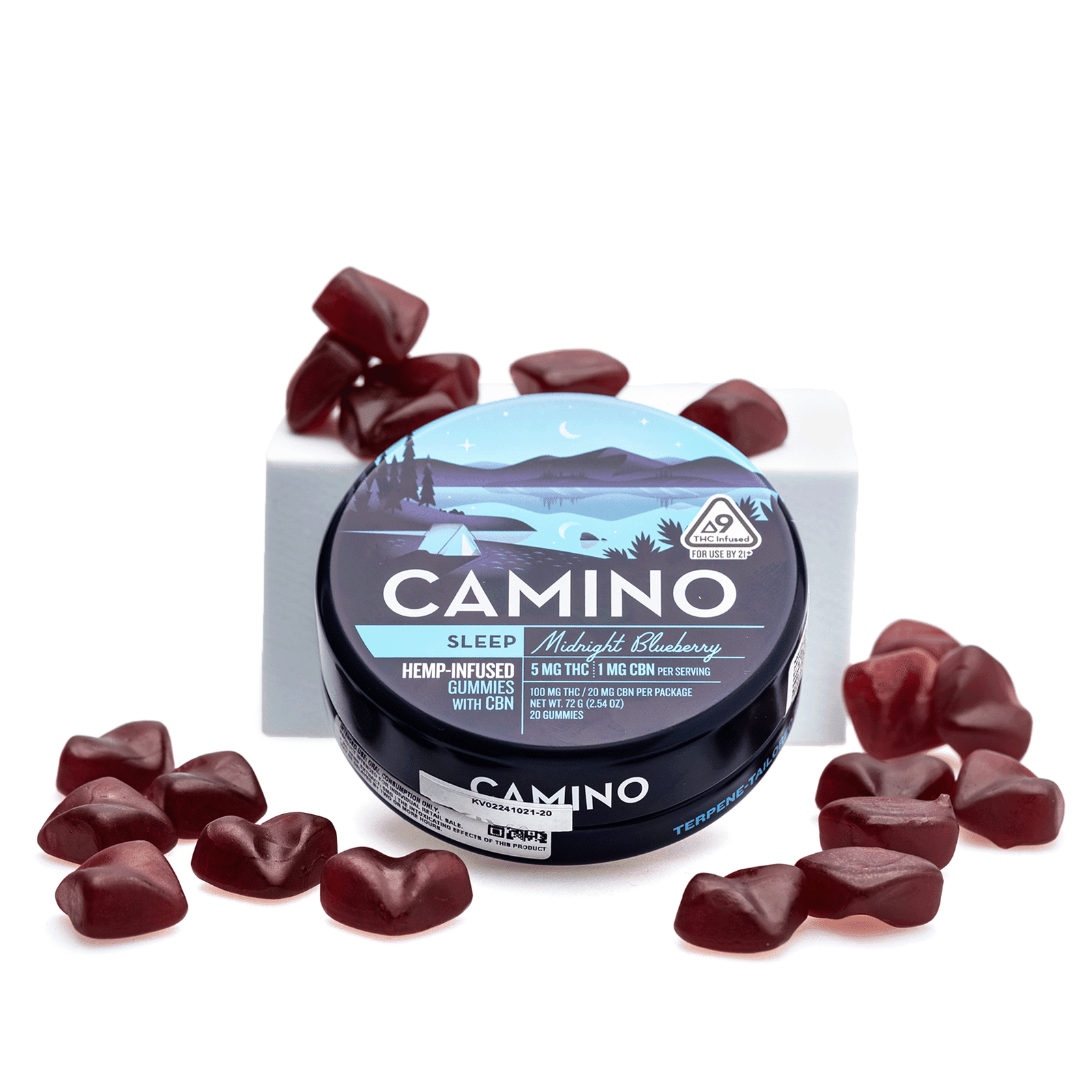 camino delta 9 and cbn sleep gummies midnight blueberry 100 mg delta 9 thc 20 mg cbn total combo.png camino delta 9 and cbn sleep gummies midnight blueberry 100 mg delta 9 thc 20 mg cbn total combo.png