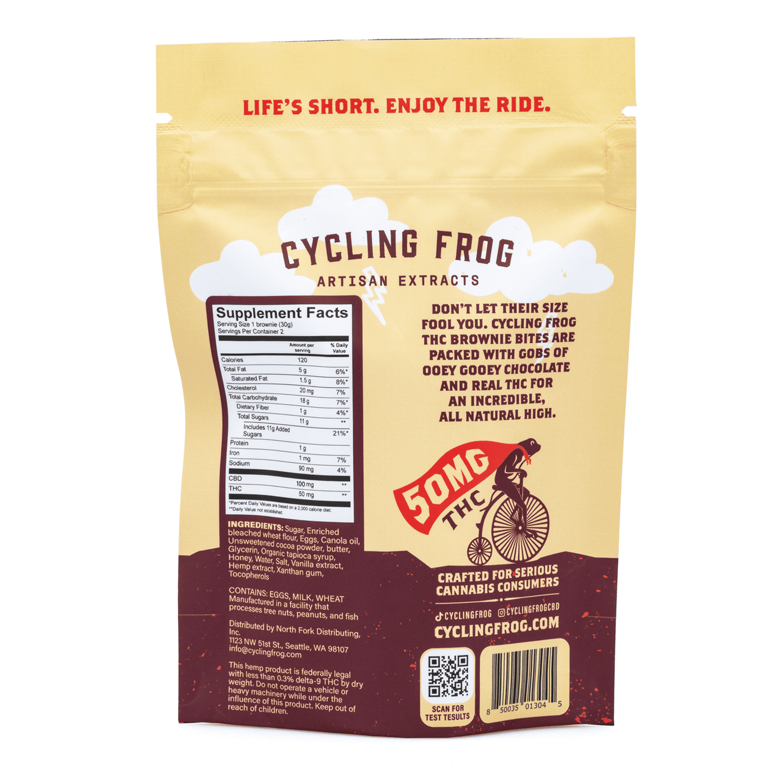 cycling frog thc cbd chocolate brownie bites 2 ct 100 mg delta 9 thc 200 mg cbd tota bag back.png cycling frog thc cbd chocolate brownie bites 2 ct 100 mg delta 9 thc 200 mg cbd tota bag back.png