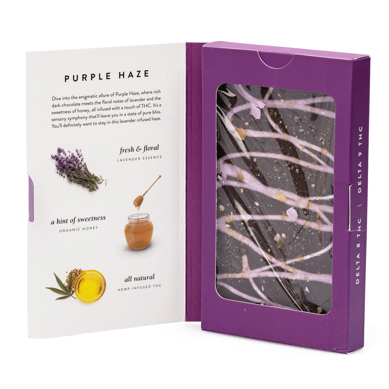devine naturals delta 8 and delta 9 cannabis confections chocolate bar purple haze 150 mg delta 8 thc combo.png devine naturals delta 8 and delta 9 cannabis confections chocolate bar purple haze 150 mg delta 8 thc combo.png