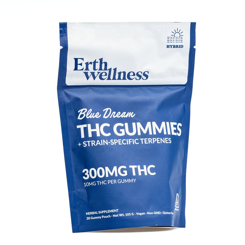 erth wellness thc live resin gummies blue dream bag front.jpg erth wellness thc live resin gummies blue dream bag front.jpg