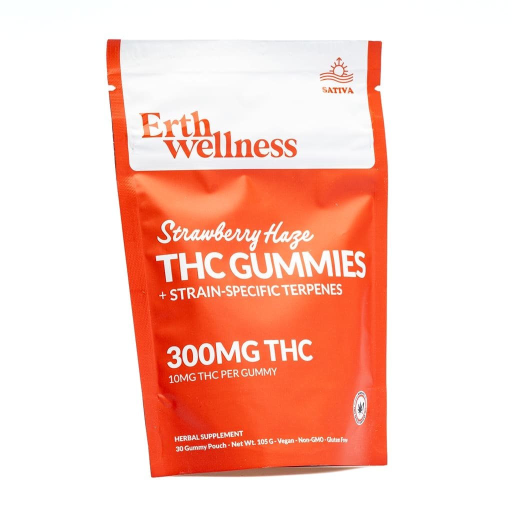 erth wellness thc live resin gummies strawberry haze bag front.jpg erth wellness thc live resin gummies strawberry haze bag front.jpg