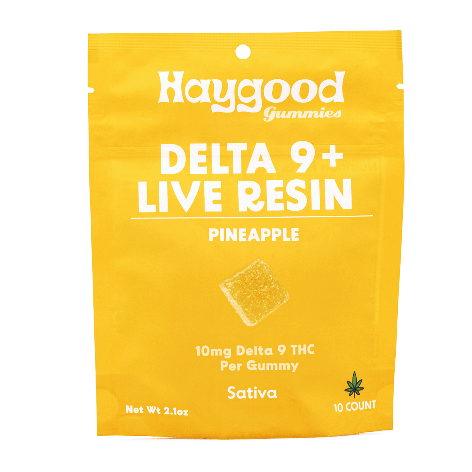 haygood delta 9 live resin gummies pineapple 100 mg total delta 9 thc bag front.png haygood delta 9 live resin gummies pineapple 100 mg total delta 9 thc bag front.png