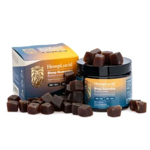 hemplucid sleep mushroom gummies – blueberry lemon 900 mg total cbd 450 mg total cbn combo.webp