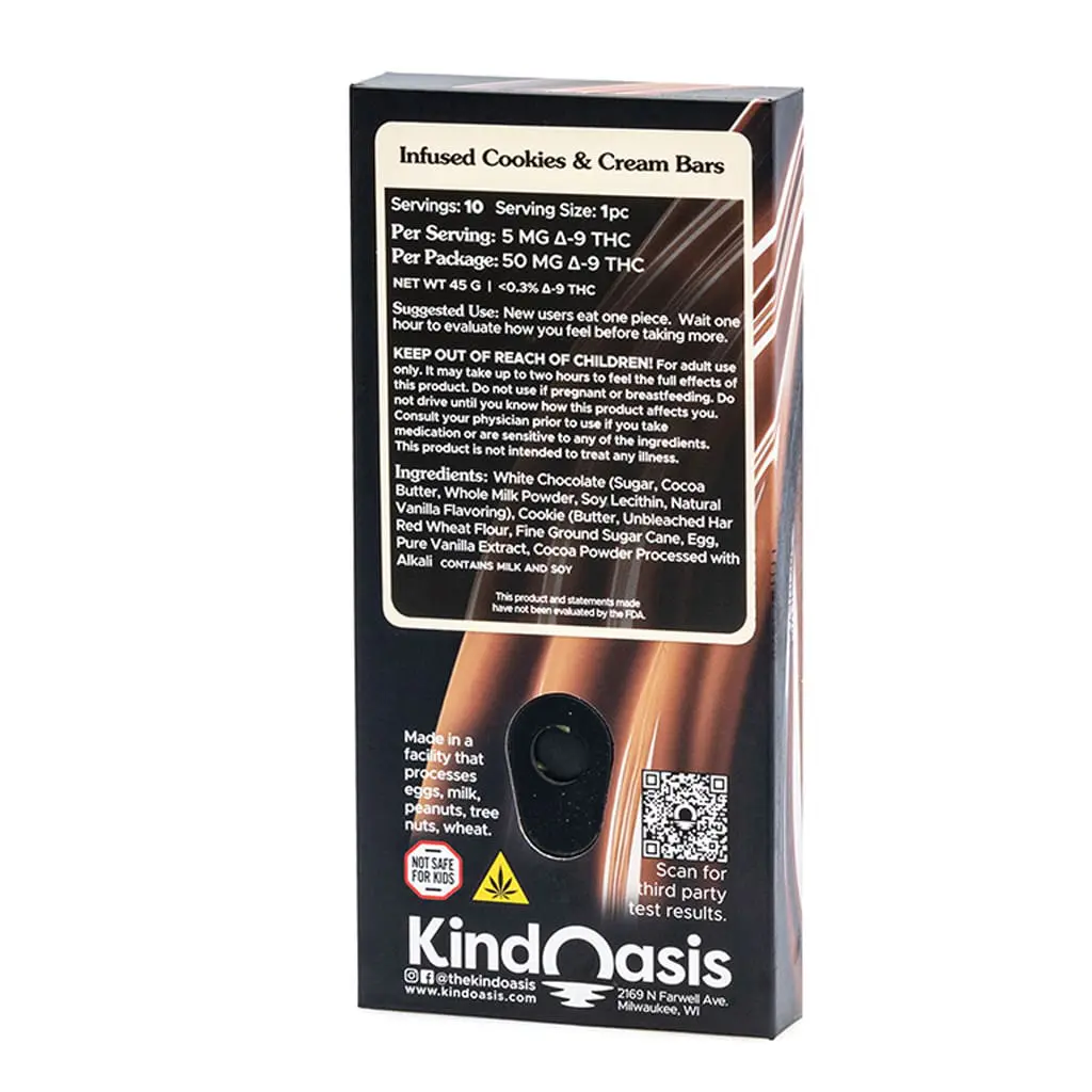 kind oasis delta 9 thc cookies cream chocolate bar box back.jpg.webp kind oasis delta 9 thc cookies cream chocolate bar box back.jpg.webp