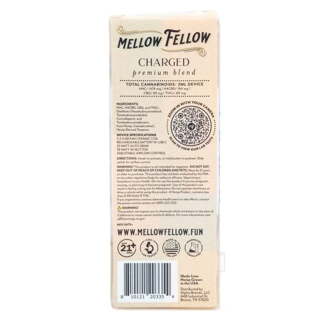 mellow fellow charged blend disposable vape wedding crasher box back scaled 1.webp mellow fellow charged blend disposable vape wedding crasher box back scaled 1.webp