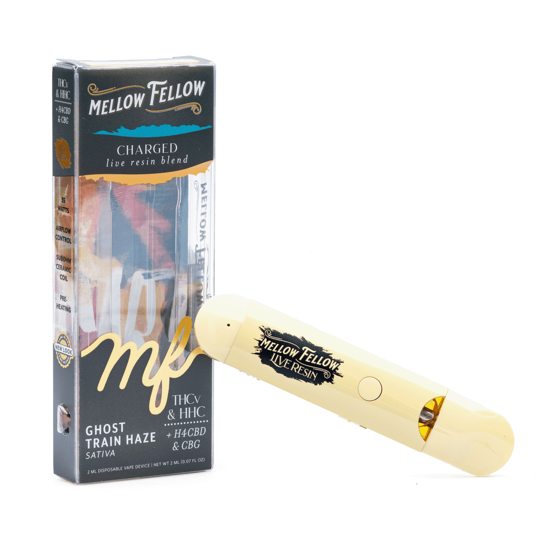 mellow fellow charged blend live resin disposable vape ghost train haze combo scaled 1.webp mellow fellow charged blend live resin disposable vape ghost train haze combo scaled 1.webp