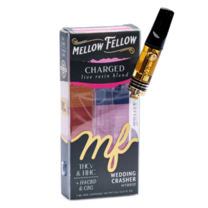 mellow fellow charged blend live resin vape cartridge wedding crasher combo.webp