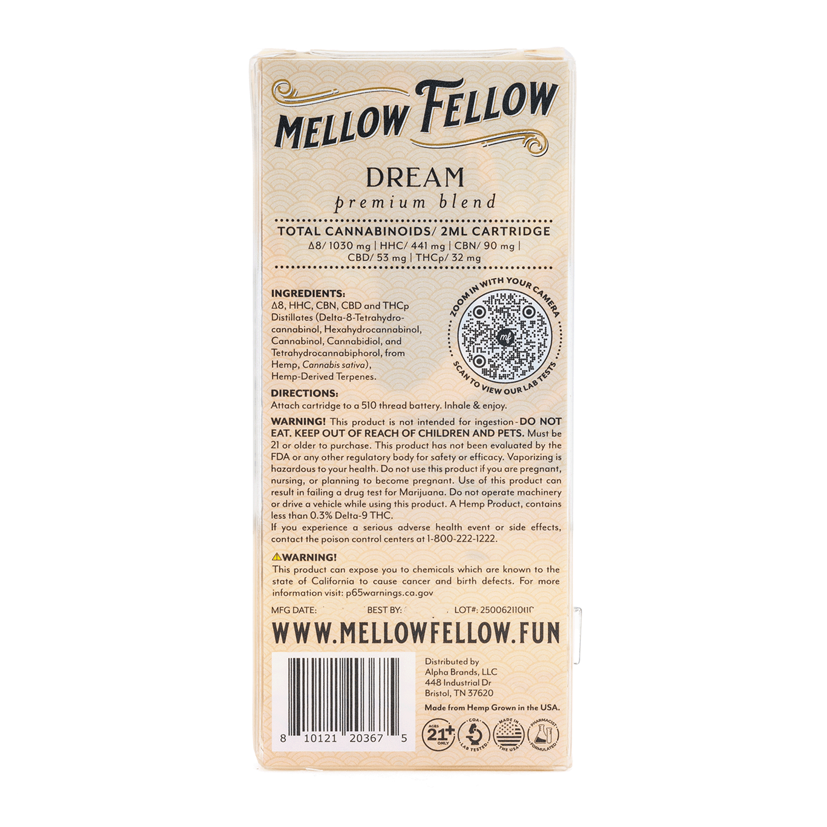 mellow fellow dalis dream blend vape cartridge phantom og box back.webp mellow fellow dalis dream blend vape cartridge phantom og box back.webp