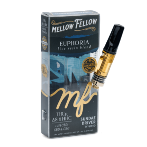 mellow fellow euphoria blend live resin vape cartridge sundae driver combo 1.webp