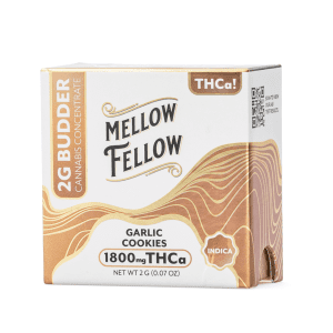 mellow fellow thca budder garlic cookies 2 gram box front 300x300 1.png mellow fellow thca budder garlic cookies 2 gram box front 300x300 1.png
