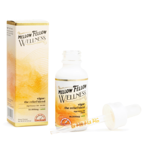 mellow fellow wellness tincture vigor blend mint 10000 mg total cannabinoids combo.webp