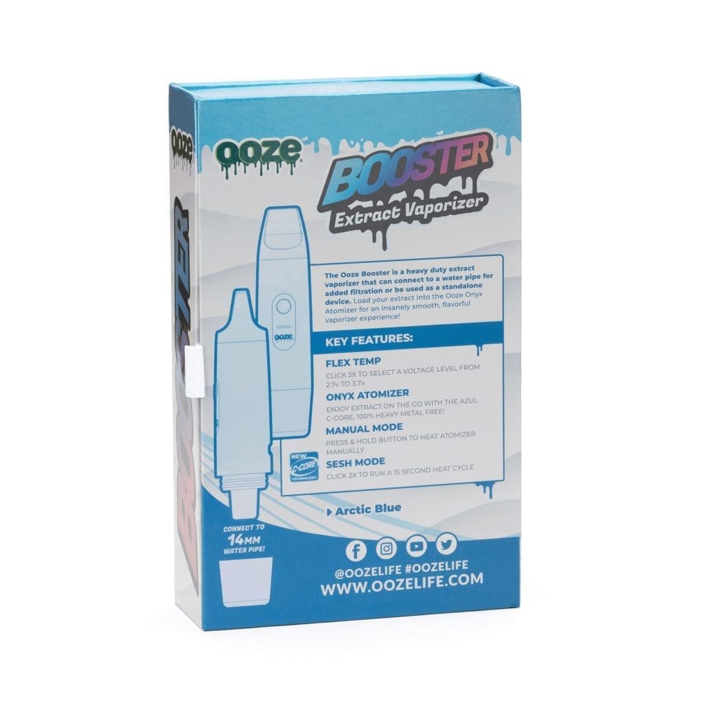 ooze booster extract vaporizer arctic blue box back.jpg ooze booster extract vaporizer arctic blue box back.jpg