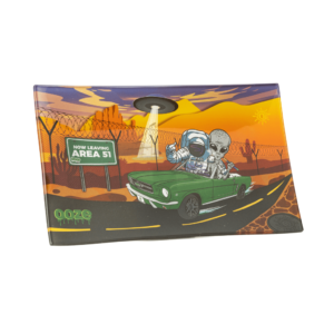 Home ooze shatter resistant glass rolling tray space race tray.webp