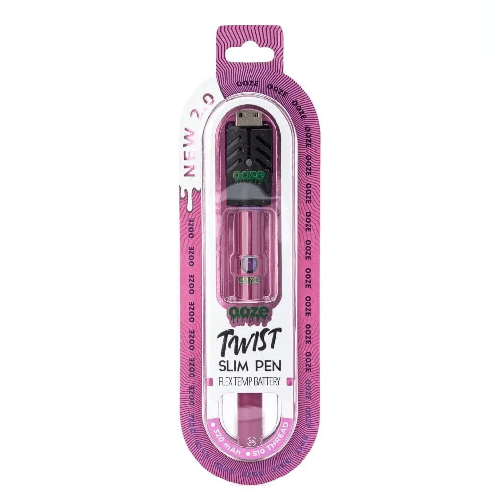 ooze slim twist pen 2.0 vape battery – atomic pink box front.webp ooze slim twist pen 2.0 vape battery – atomic pink box front.webp