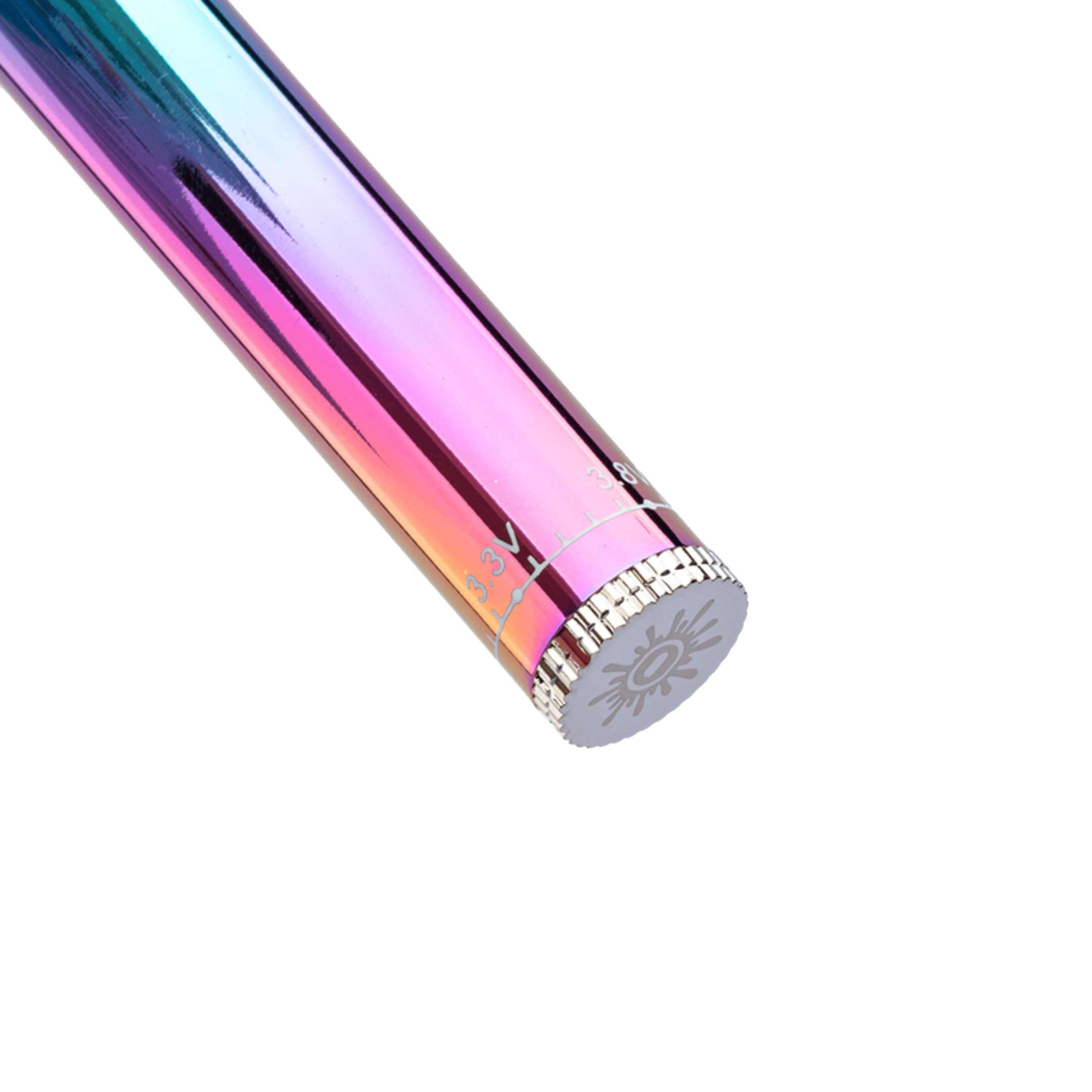 ooze slim twist pen vape battery – rainbow detail.webp ooze slim twist pen vape battery – rainbow detail.webp