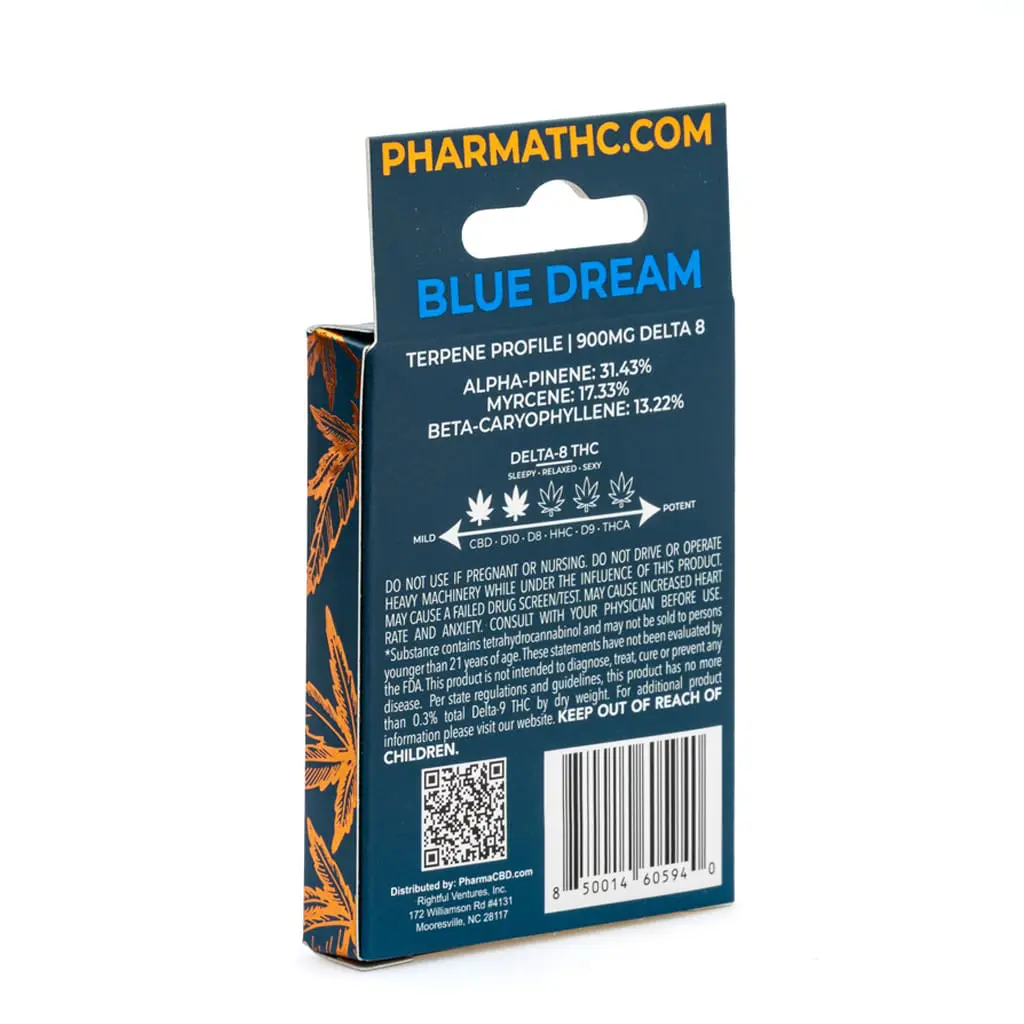 pharmathc delta 8 thc vape cartridge blue dream box back.webp pharmathc delta 8 thc vape cartridge blue dream box back.webp