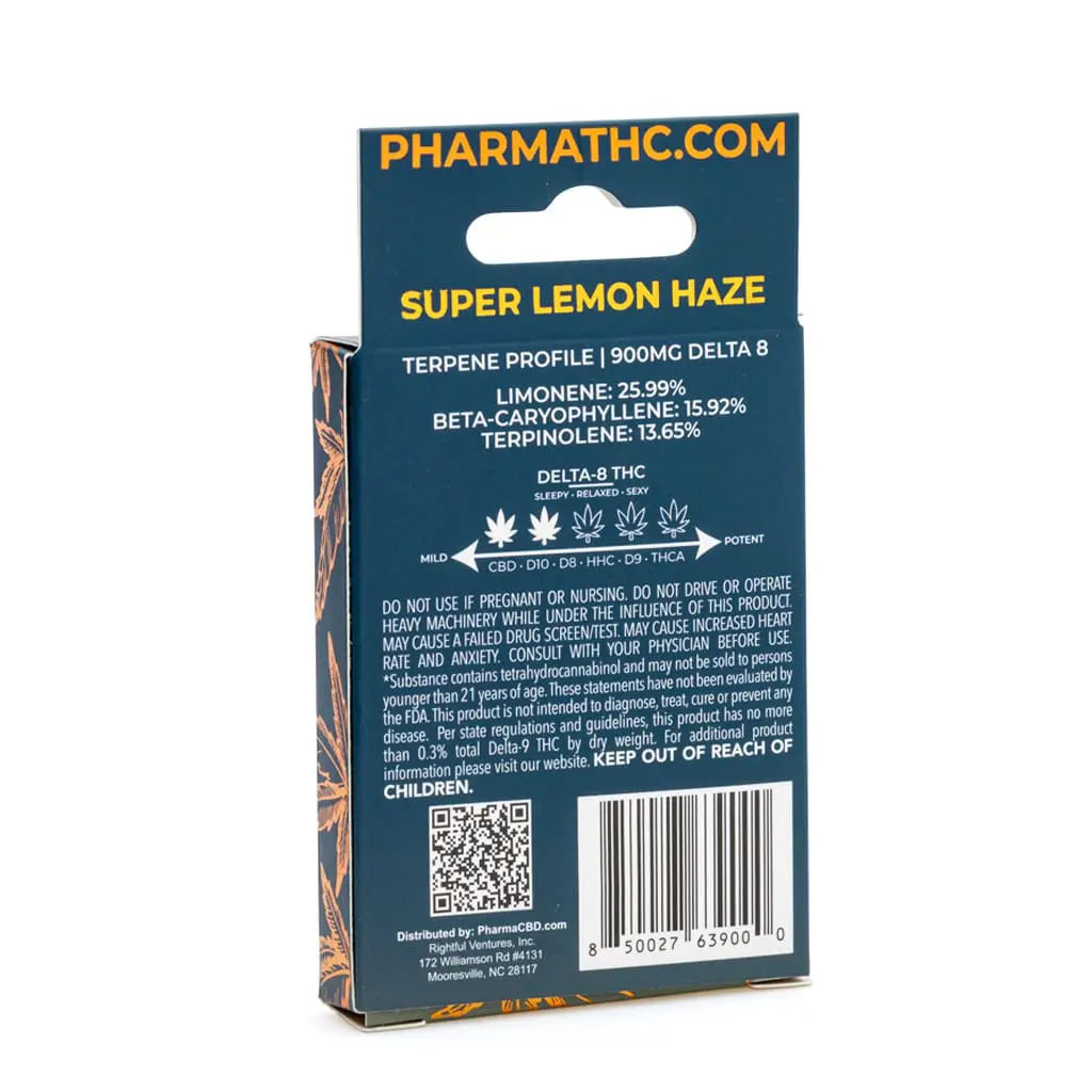 pharmathc delta 8 thc vape cartridge super lemon haze box back.webp pharmathc delta 8 thc vape cartridge super lemon haze box back.webp