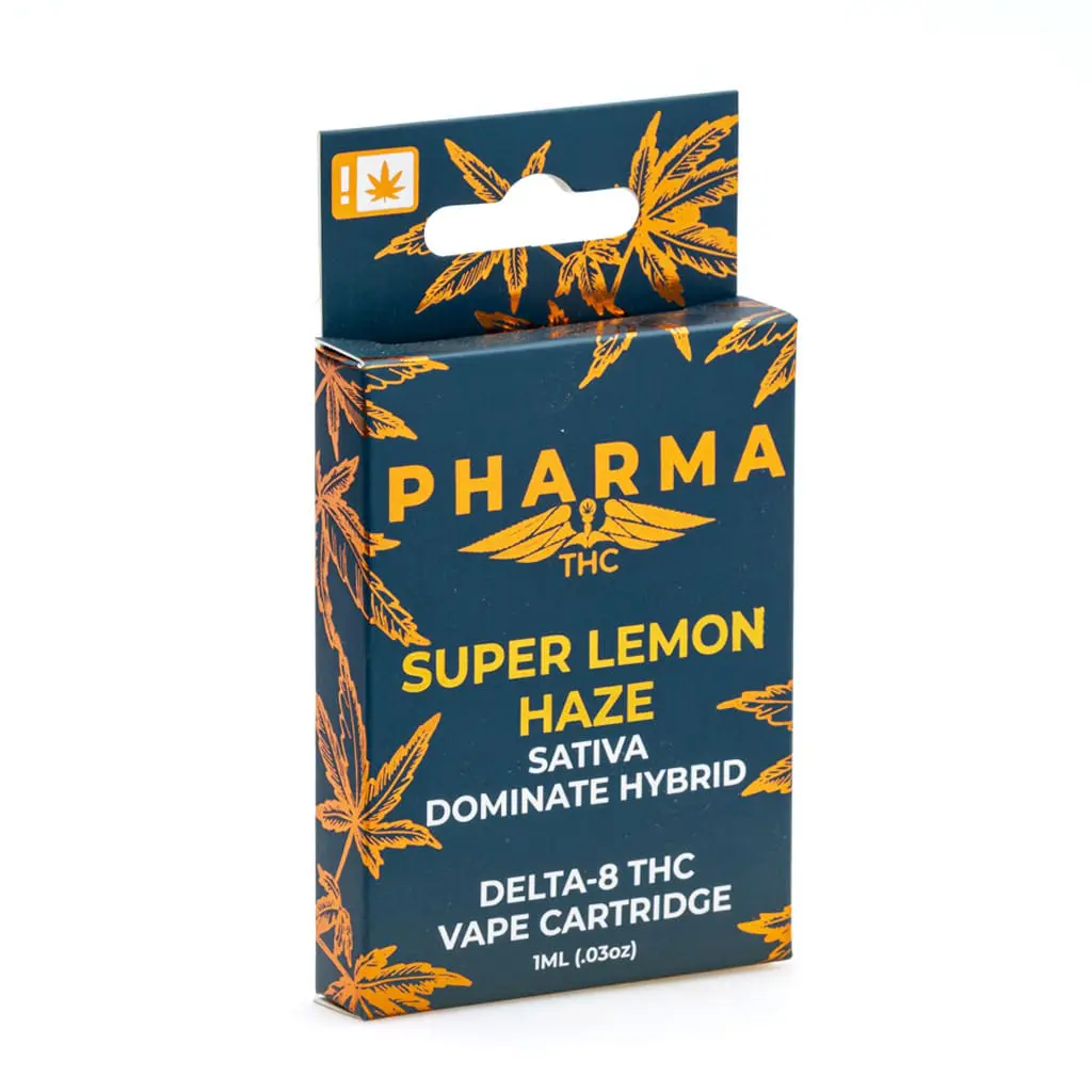 pharmathc delta 8 thc vape cartridge super lemon haze box front.webp pharmathc delta 8 thc vape cartridge super lemon haze box front.webp