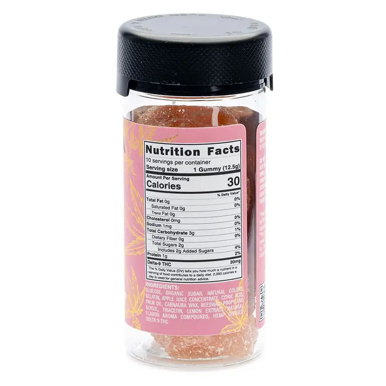 pharmathc delta 9 thc all natural gummies pink lemonade jar back.webp pharmathc delta 9 thc all natural gummies pink lemonade jar back.webp