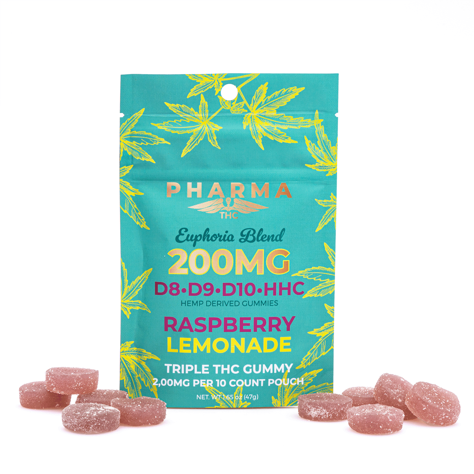 pharmathc euphoria blend gummies raspberry lemonade 2000 mg total cannabinoids combo.webp pharmathc euphoria blend gummies raspberry lemonade 2000 mg total cannabinoids combo.webp