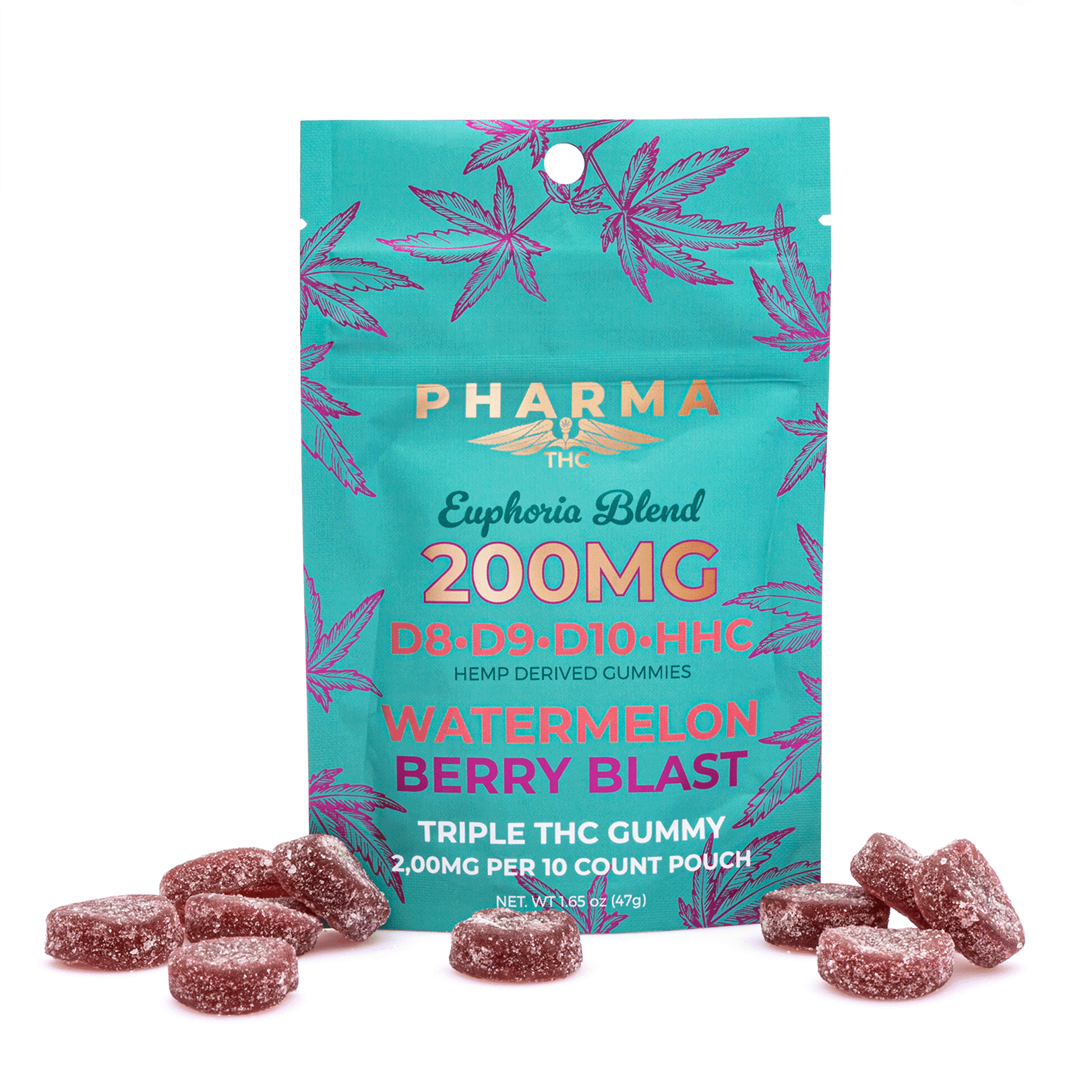 pharmathc euphoria blend gummies watermelon berry blast 2000 mg total cannabinoids combo.webp pharmathc euphoria blend gummies watermelon berry blast 2000 mg total cannabinoids combo.webp