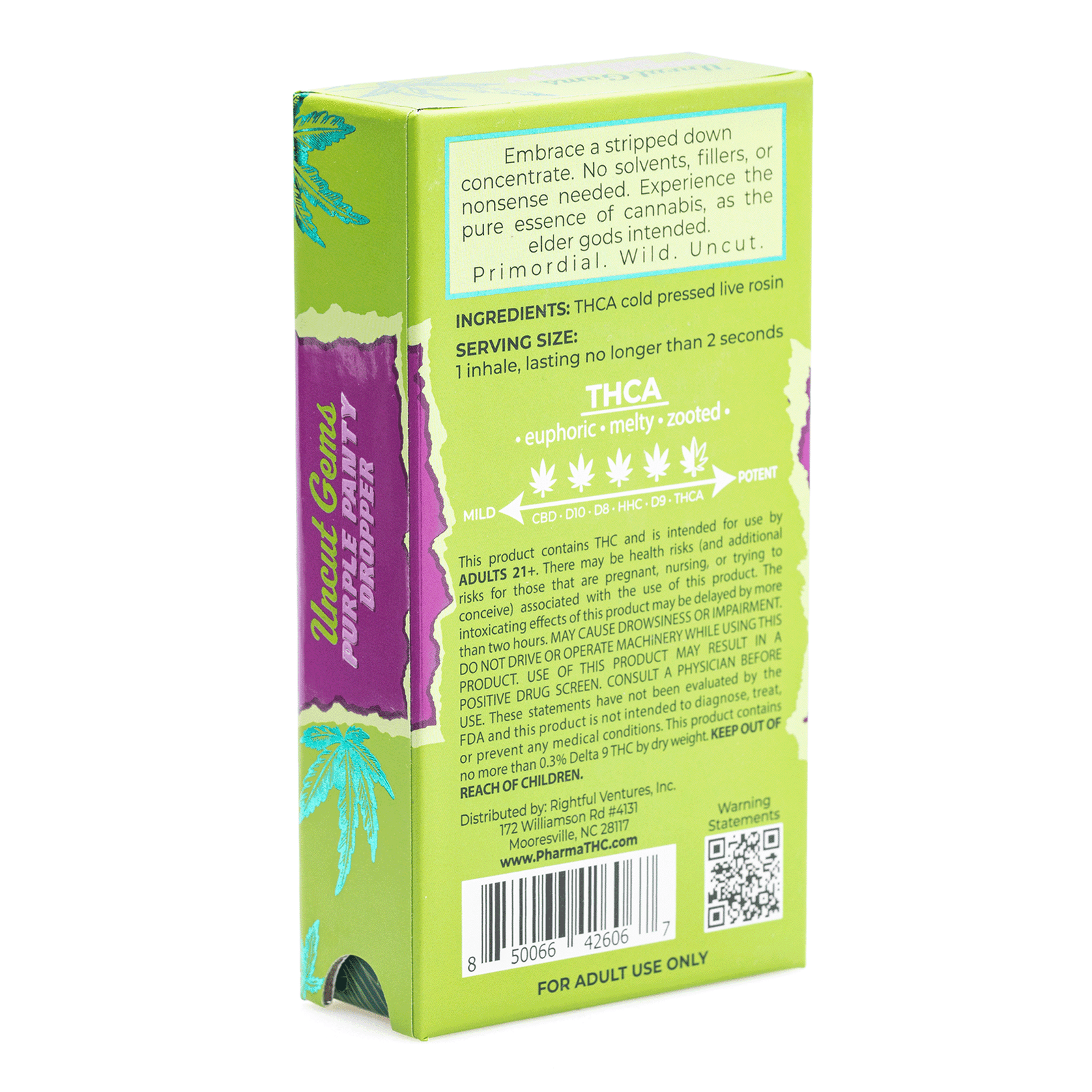 pharmathc uncut gems thca live rosin vape cartridge purple panty dropper .5 gram box back.png pharmathc uncut gems thca live rosin vape cartridge purple panty dropper .5 gram box back.png