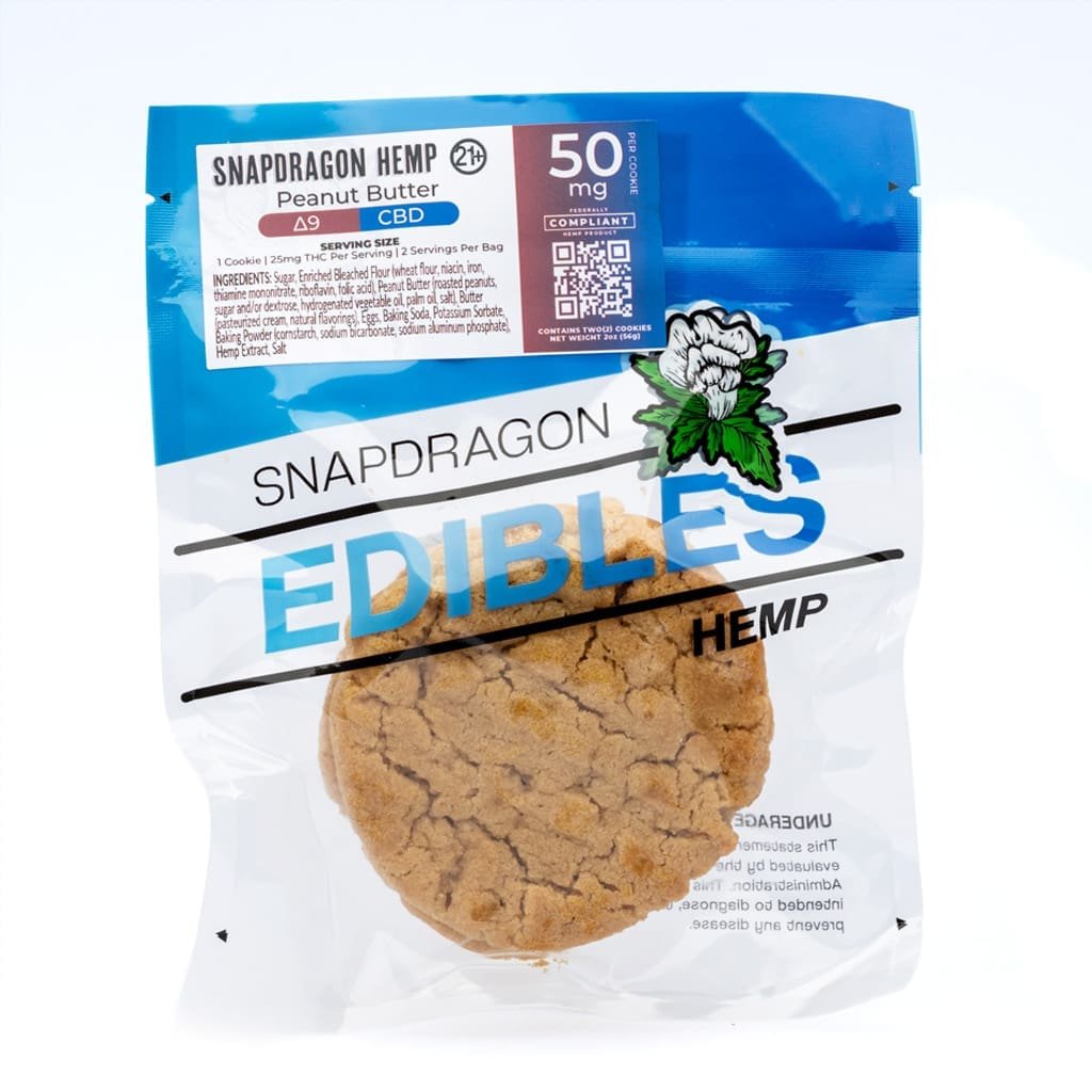 snapdragon delta 9 live resin and cbd peanut butter cookies pack front.jpg snapdragon delta 9 live resin and cbd peanut butter cookies pack front.jpg