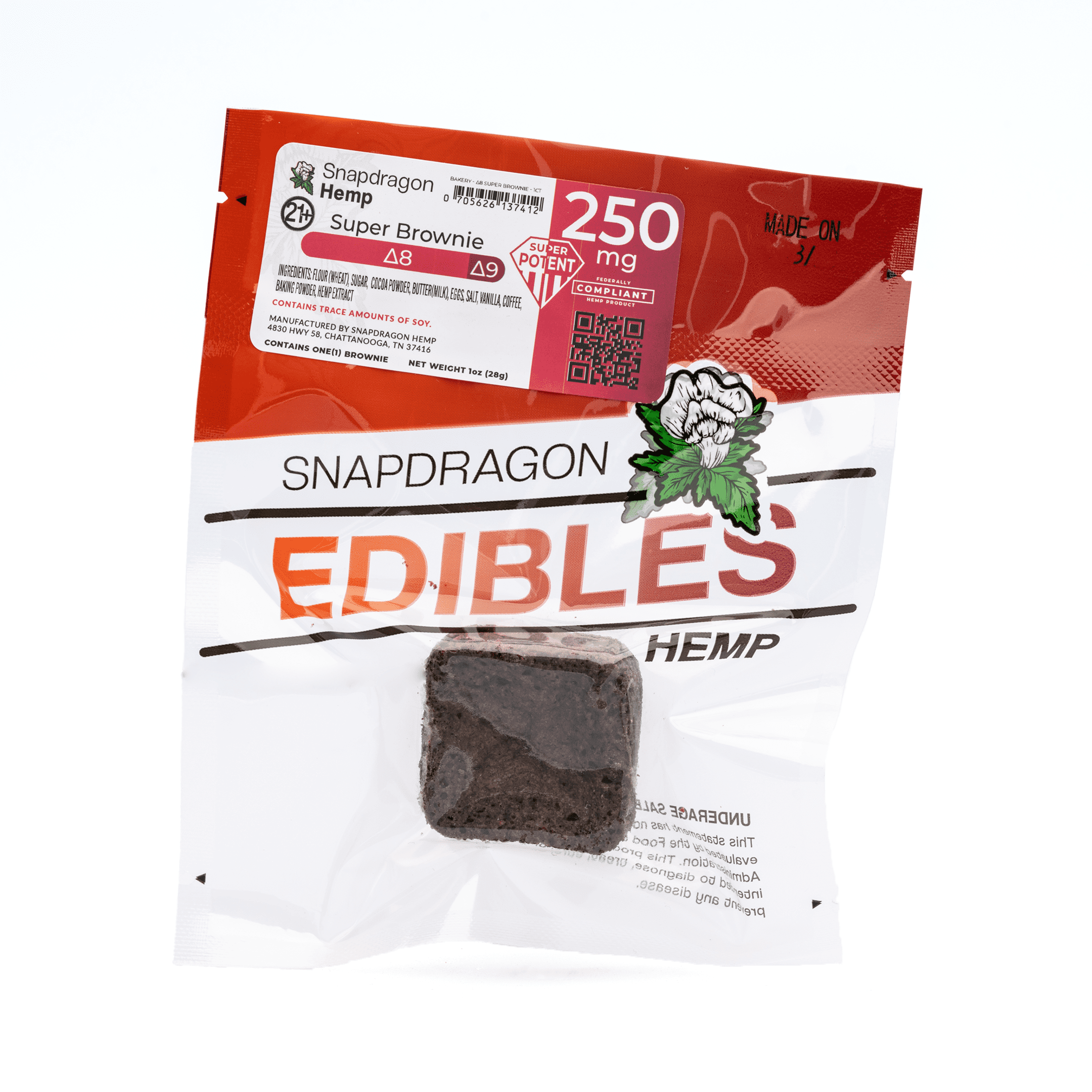 snapdragon high potency delta 8 thc brownie 212 mg delta 8 thc 39 mg delta 9 thc package front.webp snapdragon high potency delta 8 thc brownie 212 mg delta 8 thc 39 mg delta 9 thc package front.webp