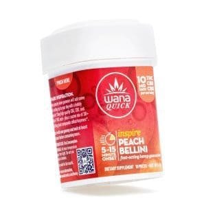wana quick inspire gummies peach bellini 300 mg total cannabinoids jar front 300x300 1.jpg wana quick inspire gummies peach bellini 300 mg total cannabinoids jar front 300x300 1.jpg