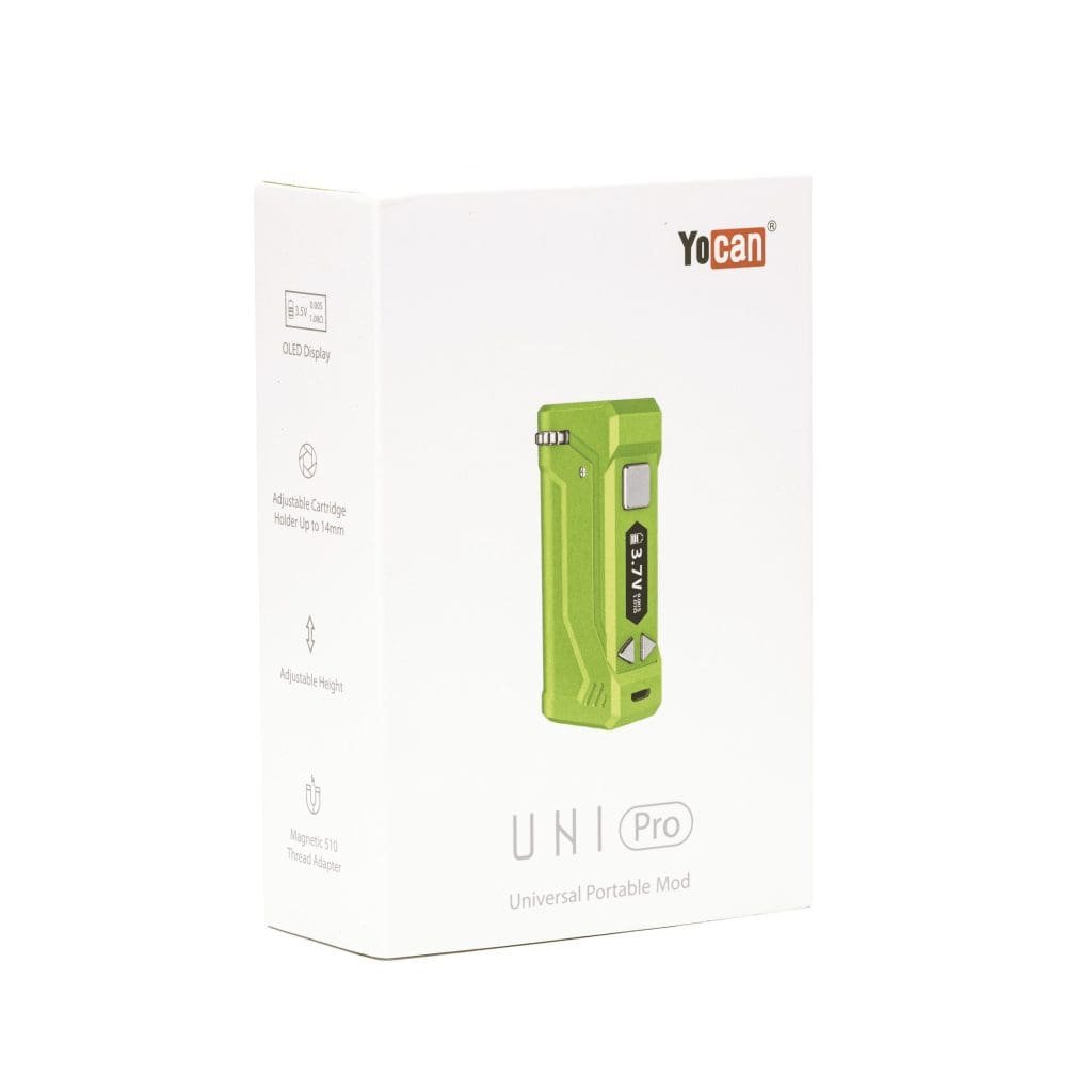 yocan uni pro universal portable box mod battery – green box front.jpg yocan uni pro universal portable box mod battery – green box front.jpg